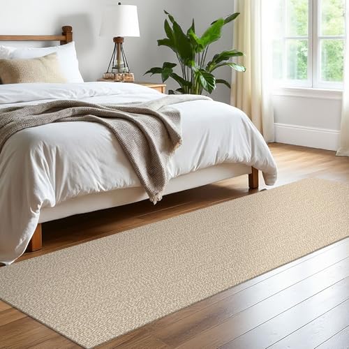 EARTHALL Washable Runner Rug, Non Slip Entryway Runner, 2x8 Ft, Sand/Beige - color: Sand/Beige, size: 2' x 8' (Rectangular)