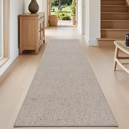 DEXI Hallway Runner Rug 30x84, Non Slip Long Rug for Entryway, Beige - color: Beige, size: 30" X 84" (Runner)