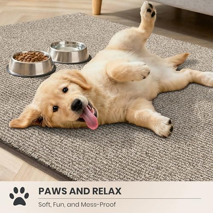 PURRUGS Hallway Runner Rug, 24" x 59", Heathered Beige - color: Heathered Beige, size: 24" X 59" (Runner)