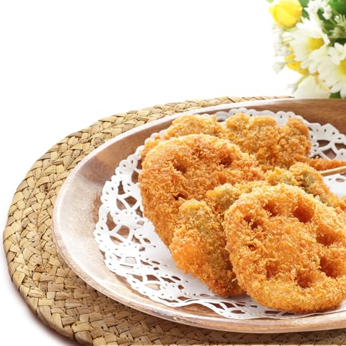Bencailor 6 Pcs Jute Woven Placemats Natural Braided Placemats, Oval