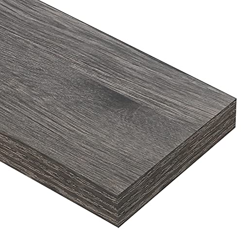 QEEIG Bathroom Floating Shelves for Wall (Grey, Set of 2, 15.7") - color: D. Grey, size: 15.7"