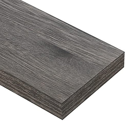 QEEIG Bathroom Floating Shelves for Wall (Grey, Set of 2, 15.7") - color: D. Grey, size: 15.7"