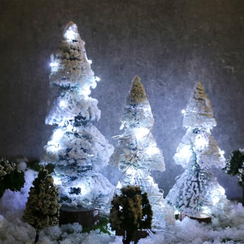 6 Pack Fairy Lights Battery Operated String Lights w/ Timer,2 Remotes,20LED - color: Cool White, size: 6.5ft