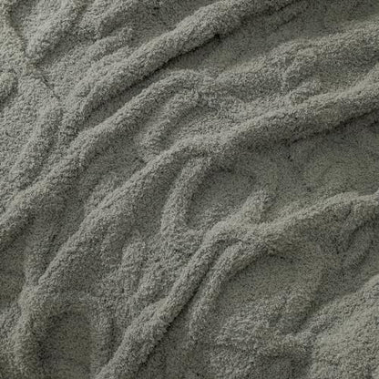 Premium Minky Throw Blanket, Soft Plush Lightweight Cozy Touch - color: Cable Knit Grey, size: Kids(40″x50″)