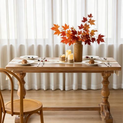 Keketoarrange Boho Macrame Table Runner 12x108 Inch - color: Beige Brown, size: 108"L