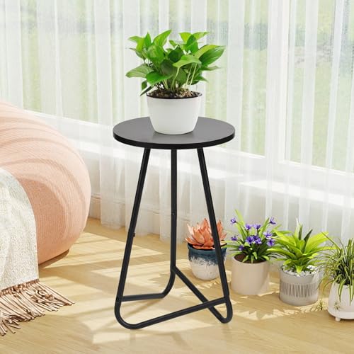 Plant Stand Indoor,Small Plant Table,Metal Display Rack,Black,20 In - color: Black, size: 20 In