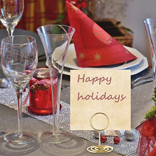 Table Number Holders, 26PCS Place Card Holder, Photo Holder (2" Gold) - color: Gold, size: Small