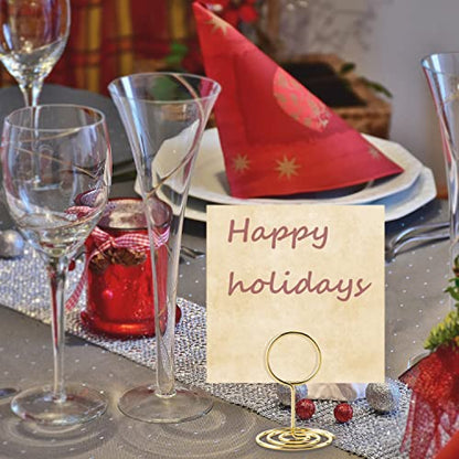 Table Number Holders, 26PCS Place Card Holder, Photo Holder (2" Gold) - color: Gold, size: Small