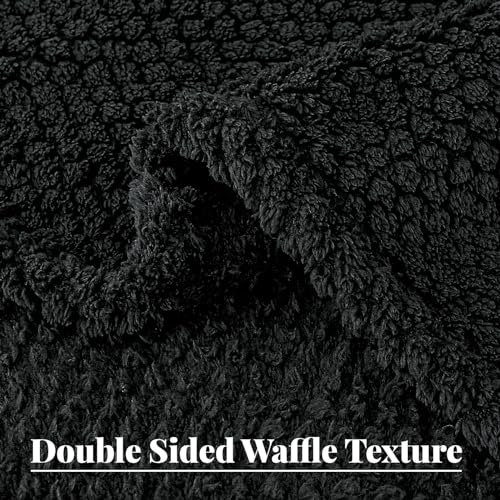 Whale Flotilla Extra Large Soft Fleece Throw Blanket for Couch - color: Black, size: Throw(50x70 In)