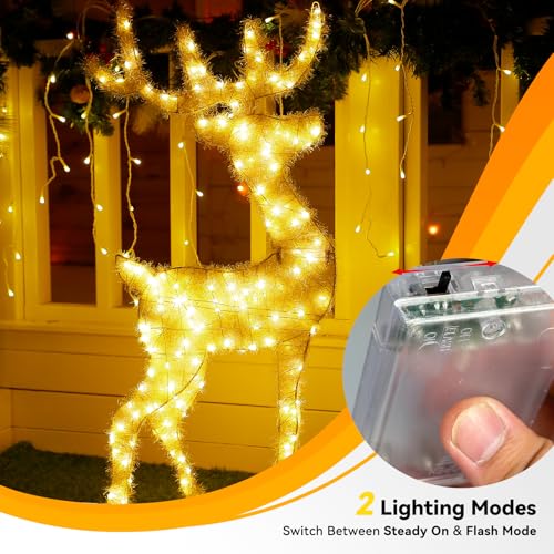 LitHome 6 Pack Warm White Fairy Lights Battery Operated, Each 20 FT 60 LED - color: Warm White, size: 6 Pack