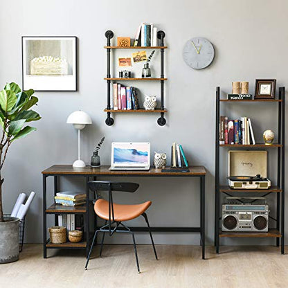 IBUYKE 3-Tiers Industrial Pipe Shelves, Pipe Floating Shelves RF-TM003 - size: 3 Tier