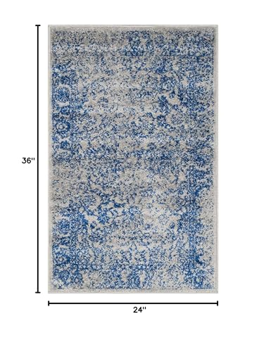 SAFAVIEH Adirondack Accent Rug 2x3, Grey & Blue ADR109A - color: Grey/Blue, size: 2' x 3' (Rectangular)