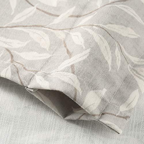 VOGOL Curtains 36 in for Bedroom 2 Panels, Rod Pocket Cafe Curtain Semi Sheer Short Bay Window Drapes for Living Room Kitchen Cabinet Bathroom RV Shades Camper Blinds 36L Long - color: Grey, size: 30"W x 36"L (Pack of 2)