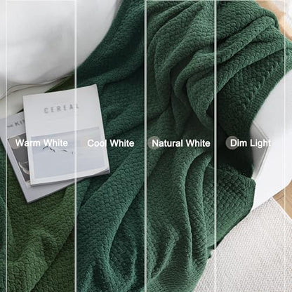 Whale Flotilla Summer Chunky Chenille Knit Throw Blanket for Couch Bed Sofa - color: Deep Green, size: Throw(50x60 Inch)