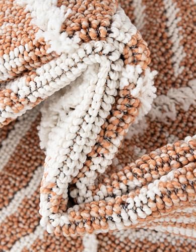 Rugs.com Boho Collection Rug – 2x3 Rust Red Medium-Pile Rug Perfect for Entryways, Kitchens, Breakfast Nooks, Accent Pieces - color: Rust Red, size: 2' x 3' Rectangular