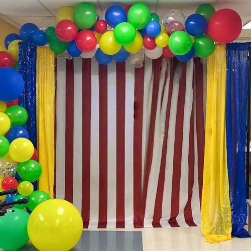 Red Blue Yellow Green Balloons 12 Inch Rainbow Colorful Latex Party Balloon - color: Red Blue Yellow Green