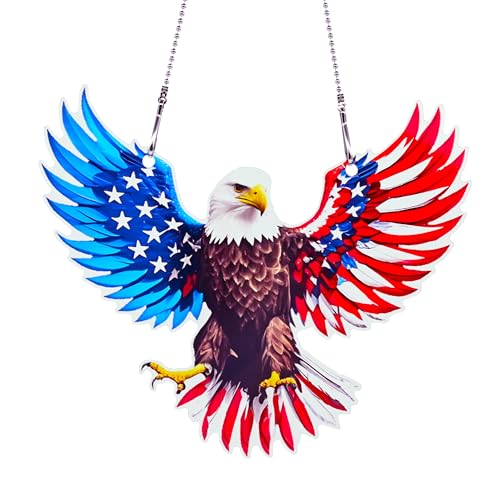 4th of July Bird Ornaments Colorful Window Hanging Decorations Home Wall Decor for Bedroom Patio Indoor Outdoor - color: Bird