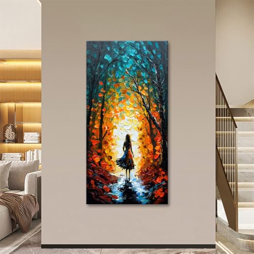 Alenoss Hand Painted Modern Oil Paintings on Canvas Wall Art - color: AL-B104
