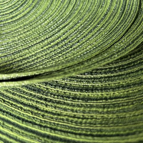 WAZAIGUR Oval Placemats Set of 4, Woven Braided, 18 x 12 Inch, Hunter Green - color: Hunter Green, size: set of 4