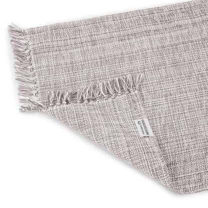 Cotton Placemats Set of 6-13x19 Inch, Woven Chambray Place Mats, Durable & Elegant for Dining Table, Wedding, Restaurant, Oeko-TEX Certified - Charcoal Grey - color: Charcoal Grey - Chambrey