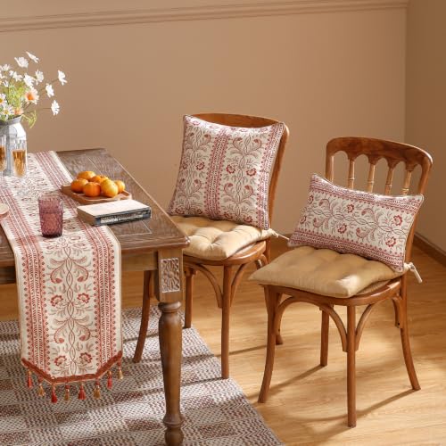 ISAENNE Designer French Rectangle Throw Pillow Cover,Set of 2,20"x12" - color: Chamonix a, size: 20" x 12" (Pack of 2)
