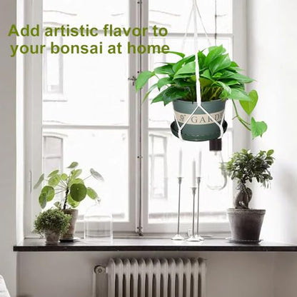 2 Pack Macrame Plant Hanger Large, 37.8 Inch Plant Hanger Indoor Outdoor - size: 38inch