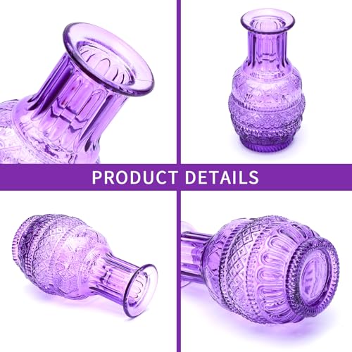 Glass Bud Vase Set of 15, Small Glass Vases for Flowers
