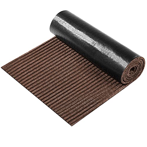 Nuanchu Large Semi Finished Outdoor Mat 16 x 79 Inch, Coffee, 1 Roll - color: Coffee