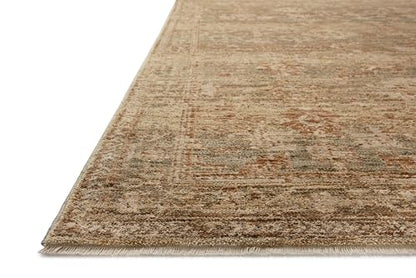 Loloi Magnolia Home Junie Spice/Multi 5'-3" x 7'-6" Area Rug - color: Spice / Multi, size: 5'3" x 7'6" (Rectangular)
