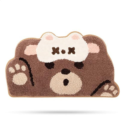 Molesun Bear Bath Mat 18x30, Soft Absorbent Microfiber Bath Rugs - color: Bear