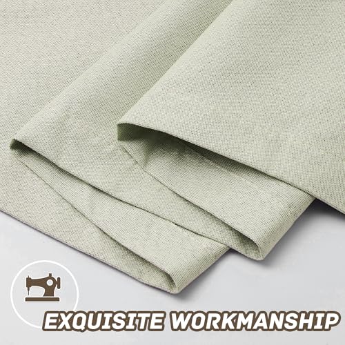 100% Blackout Linen Textured Curtains 72 Inch Length 2 Panels Set for Living Room, Bedroom, Light Weight Curtains with Grommets Top, Full Blackout Curtains Privacy Protection, Beige, 52" W x 72" L - color: Beige, size: 52"W x 72"L (Pack of 2)