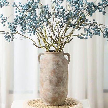 Vanselia Ceramic Flower Vase Home Table Decor Living Room Farmhouse 12 in - color: 12" Retro