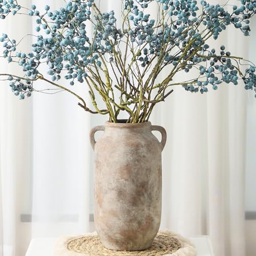 Vanselia Ceramic Flower Vase Home Table Decor Living Room Farmhouse 12 in - color: 12" Retro