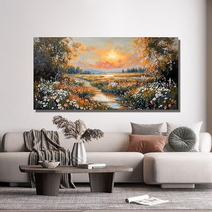 Nature Landscape Wall Art Prints for Living Room 20" X 40" Home Wall Decor