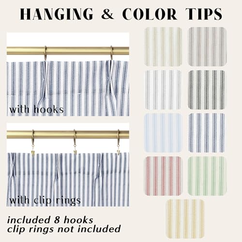 Lino Rosa Cabinet Curtains for Shelves Under Kitchen Sink,Cafe Style French Country Curtains for Living Room,Dark Blue,20 Inch Long - color: Navy Blue, size: 24"W x 20"L (Pack of 2)