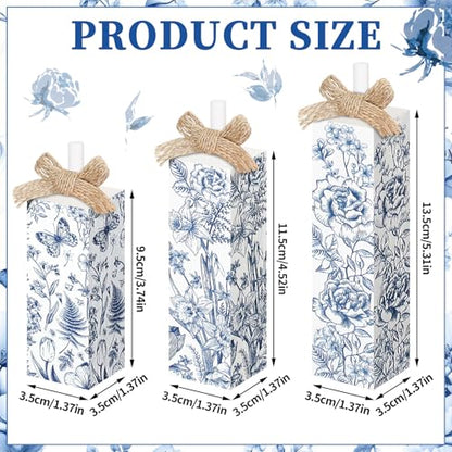 MiniInflat Chinoiserie 3 Pcs Table Decor, Wooden Block Sign Tiered Tray - style: Chinoiserie