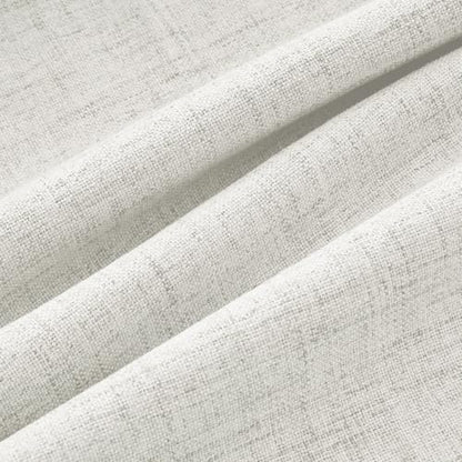 MIULEE 100% Blackout Linen Curtains 42 x 72 Inch Birch White 2 Panels - color: Birch White, size: 42"W x 72"L (Pack of 2)