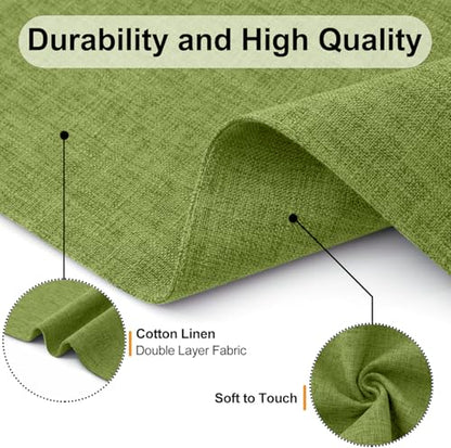 Homaxy Cloths Placemats for Dining Table Set of 4, 13" x 19", Grass Green - color: Grass Green, size: Placemats Set of 4