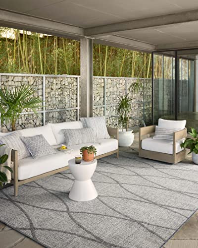 Loloi Rainier Dove/Grey 7'-10" x 10'-10" Area Rug - color: Dove / Grey, size: 7'10" x 10'10" (Rectangular)