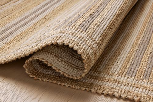 Loloi Chris Loves Julia Judy Natural/Dove 8'-6" x 11'-6" Area Rug - color: Natural / Dove, size: 8'6" x 11'6" (Rectangular)