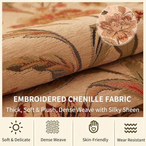 Nightstand Cover Lace Beige, Jacquard Topper, 15.7x43.3 Inch - color: Beige, size: 43.3" x 15.7" (Rectangular)