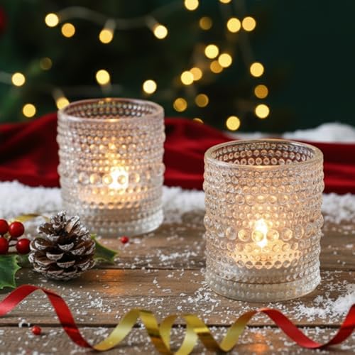 36 Pack Votive Candle Holders, Clear Tealight Candle Holder for Centerpiece - color: Clear