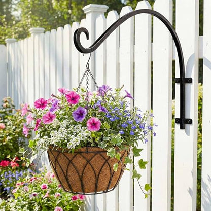 Heavy Duty Hanging Plant Bracket Outdoor: 50lbs 16 Inch Wall Mount Hook - size: 2B-16 Inch