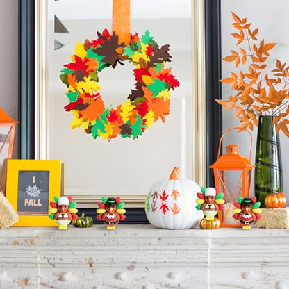 30 Pcs Thanksgiving Mini Turkey Figurines, Miniature Turkey Ornaments - color: Fall, size: 30 Pcs