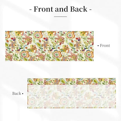 Retro Paisley Curtain Valance Short Rod Pocket Window Treatment for Living Room Bedroom Kitchen Bathroom 1 Panel 54" W x 18" L - color: Retro Paisley