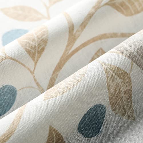 VOGOL Birds & Leaves Print Curtains, Rod Pocket Drapes, 42 x 45, 2 Panels - color: Birds, size: 42"W x 45"L (Pack of 2)