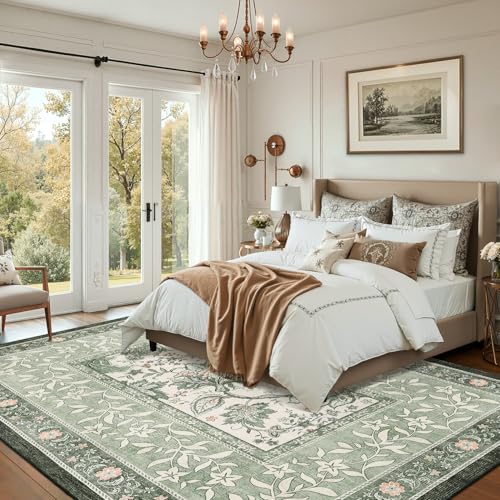 GarveeHome Area Rug - color: Sage Grove, size: 7' x 10' (Rectangular)