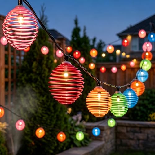Solar String Lights Outdoor，Solar Patio Light with 20 Warm White LED