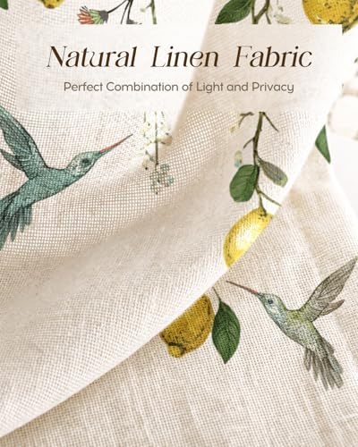 Miss Adola 30 Inch Length Kitchen Tier Curtains, Farmhouse Lemon - color: Farmhouse Lemon, size: 28"W x 30"L (Pack of 2)