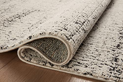 Loloi Darby Oatmeal/Charcoal 2'-7" x 12'-0" Runner Rug - color: Oatmeal / Charcoal, size: 2'7" x 12' (Rectangular)